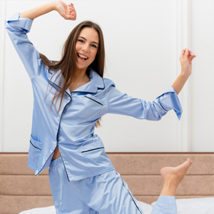 Vik05 Night-Wear in Blue
